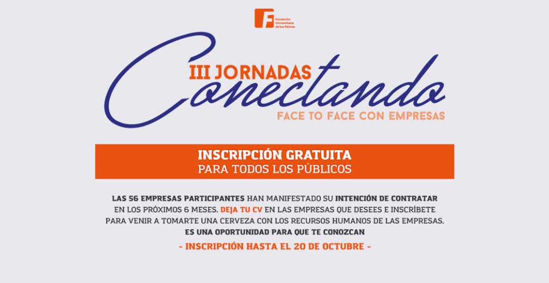 Ven a las Jornadas #Conectando, Face to Face con empresas.