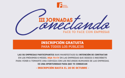 Ven a las Jornadas #Conectando, Face to Face con empresas.